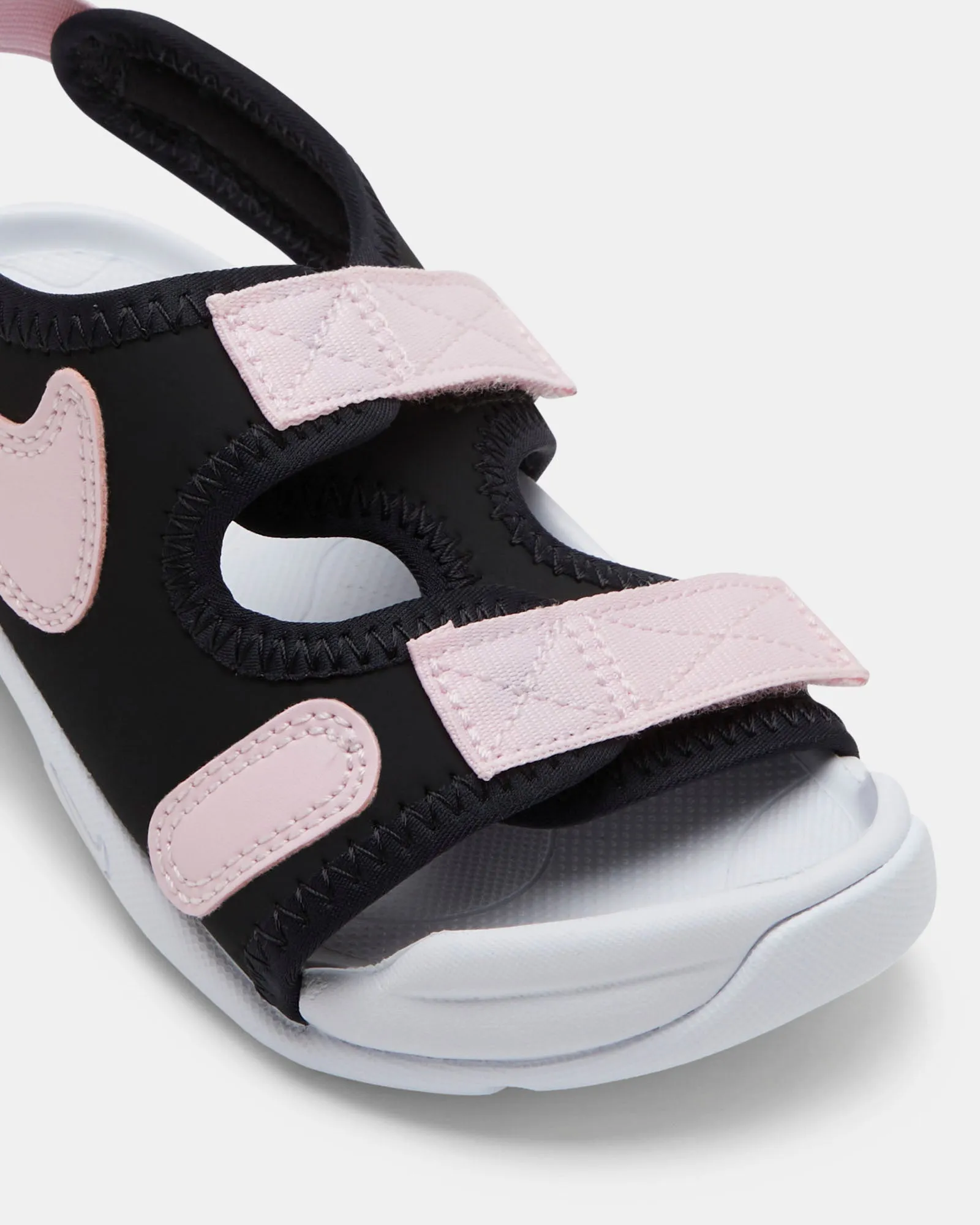 Nike Kinder-Schuhe Sunray Adjust 6 Baby Schwarz/Rosa Schaumstoff/Weiß