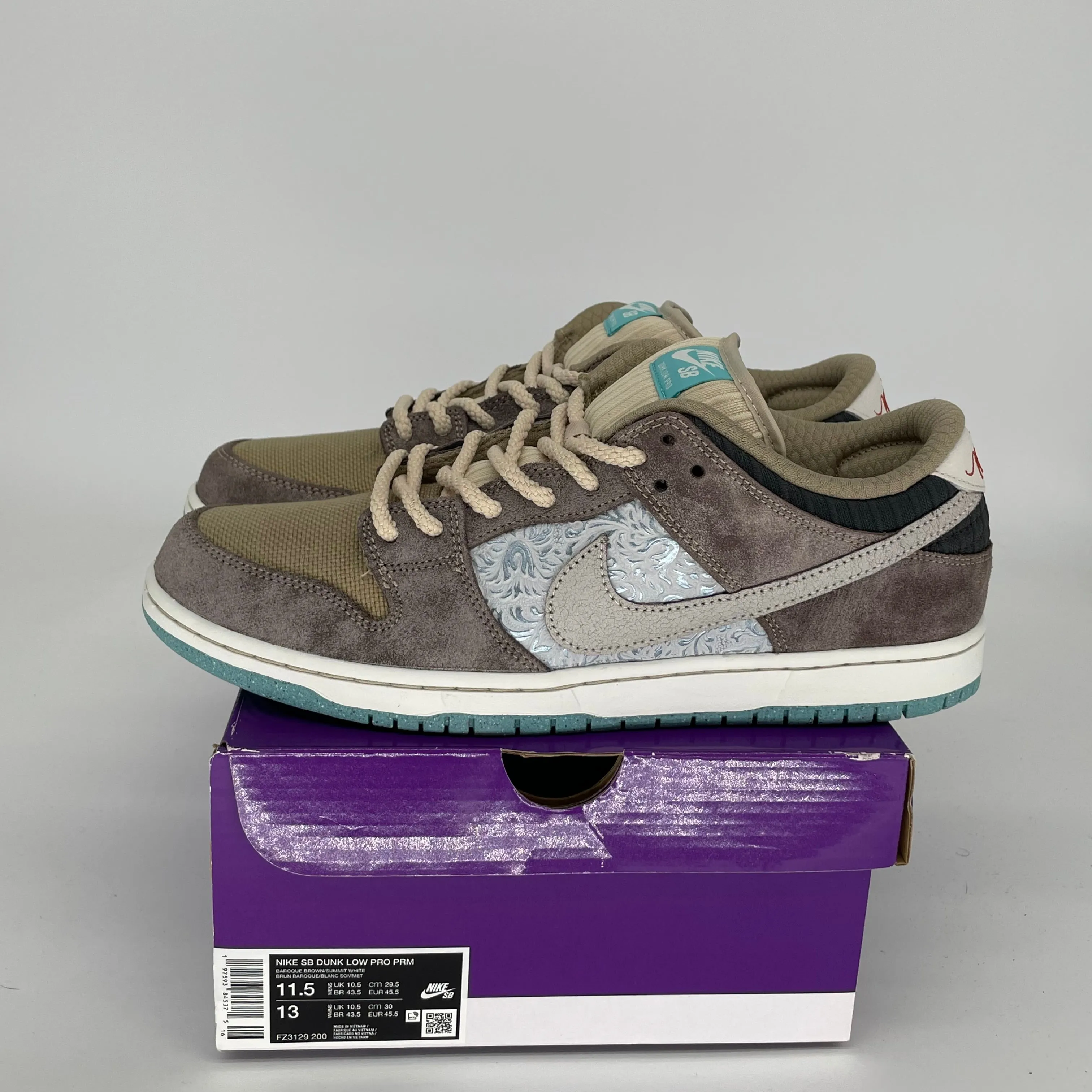 NIKE SB DUNK LOW GROSSE ERSparnisse Größe 11.5 FZ3129-200