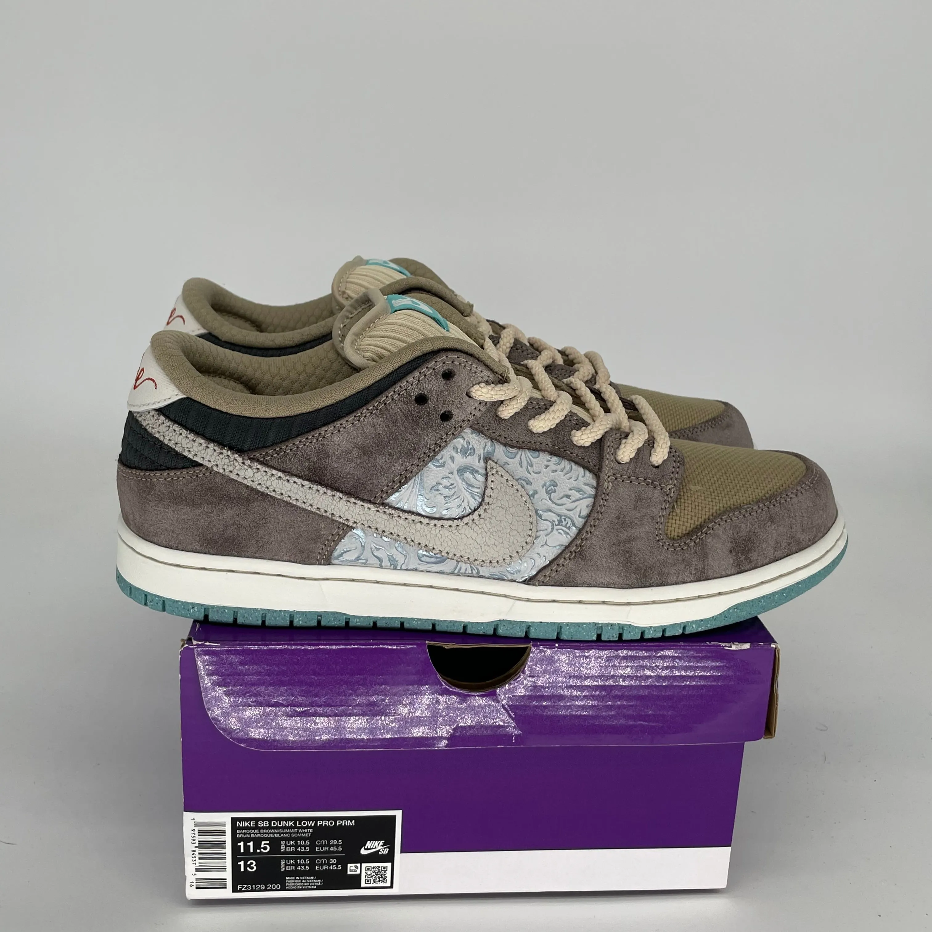 NIKE SB DUNK LOW GROSSE ERSparnisse Größe 11.5 FZ3129-200