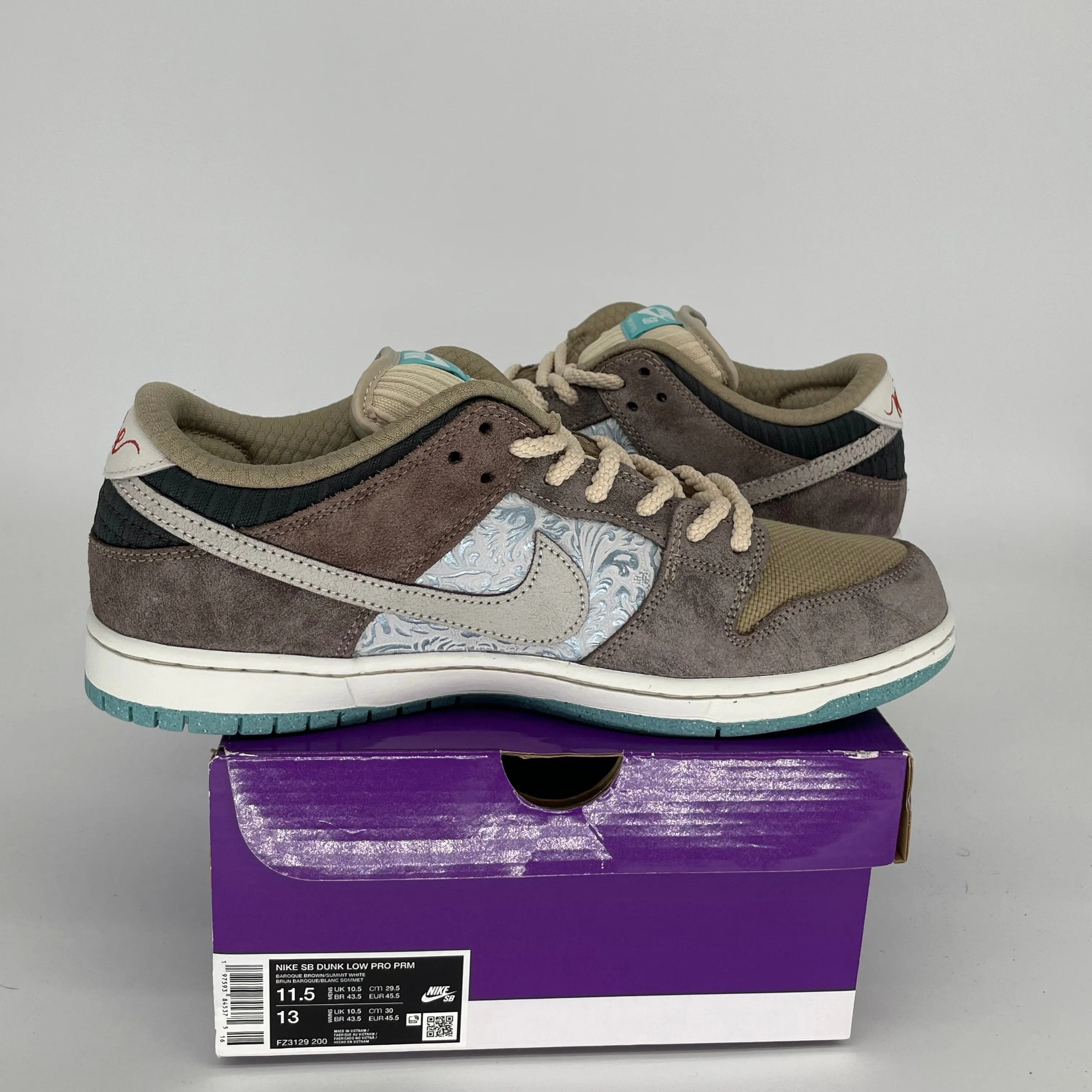 NIKE SB DUNK LOW GROSSE ERSparnisse Größe 11.5 FZ3129-200