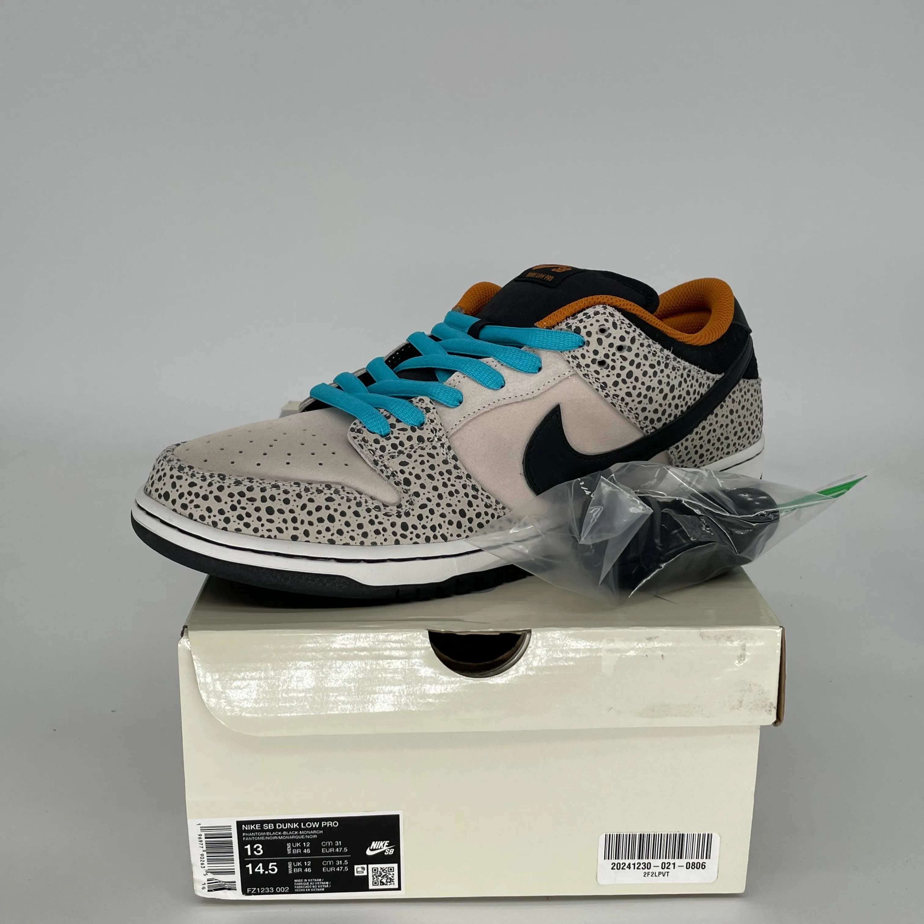 NIKE SB DUNK LOW ELECTRIC PACK OLYMPIC SAFARI GRÖSSE 13 FZ1233-002
