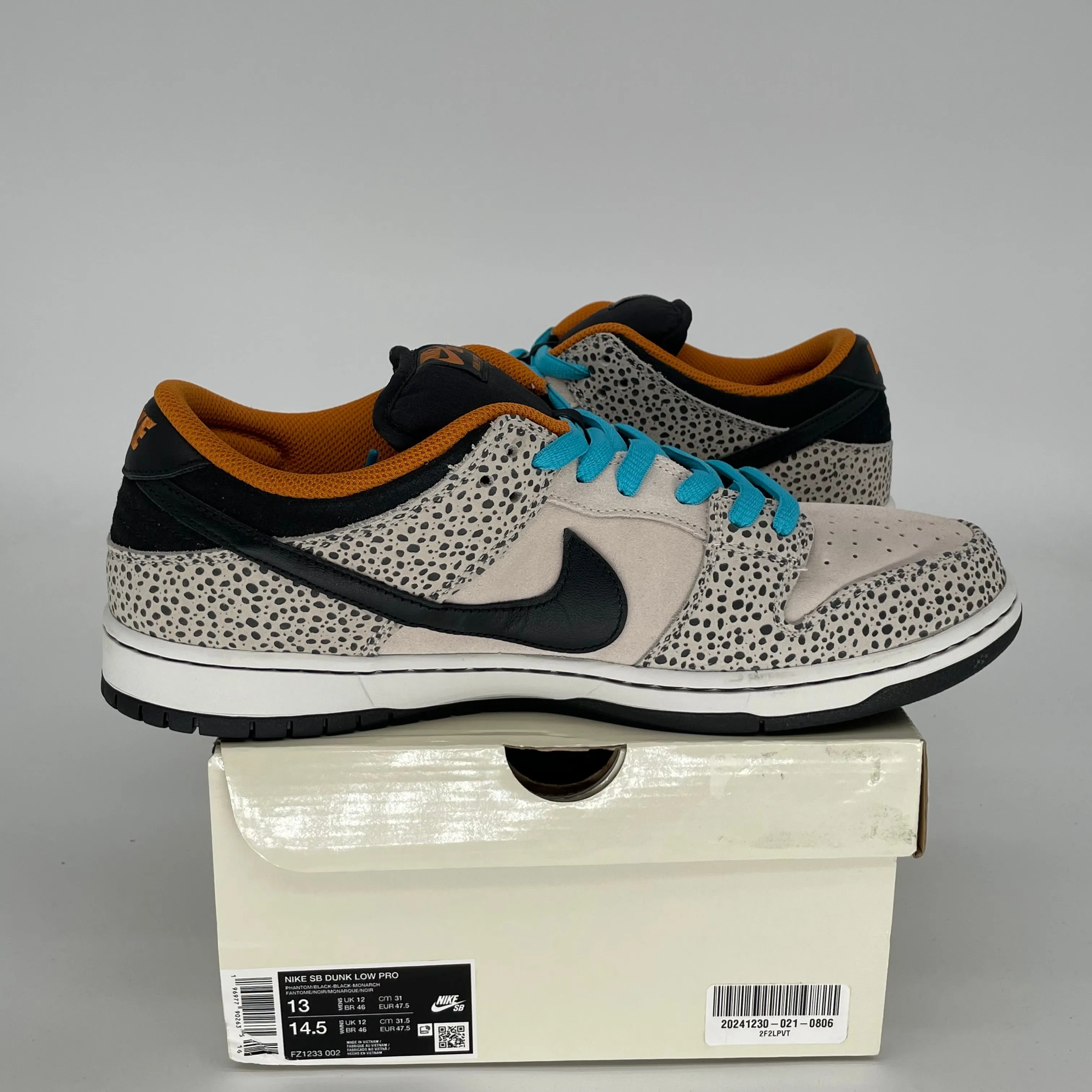 NIKE SB DUNK LOW ELECTRIC PACK OLYMPIC SAFARI GRÖSSE 13 FZ1233-002