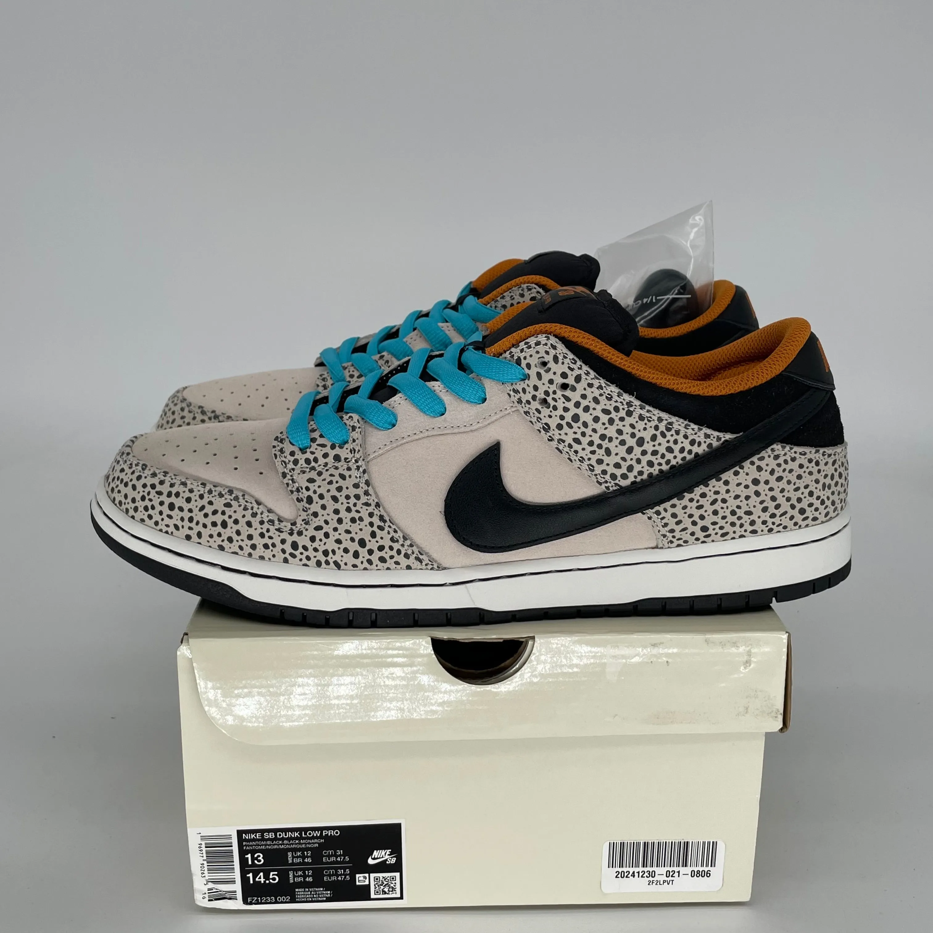 NIKE SB DUNK LOW ELECTRIC PACK OLYMPIC SAFARI GRÖSSE 13 FZ1233-002