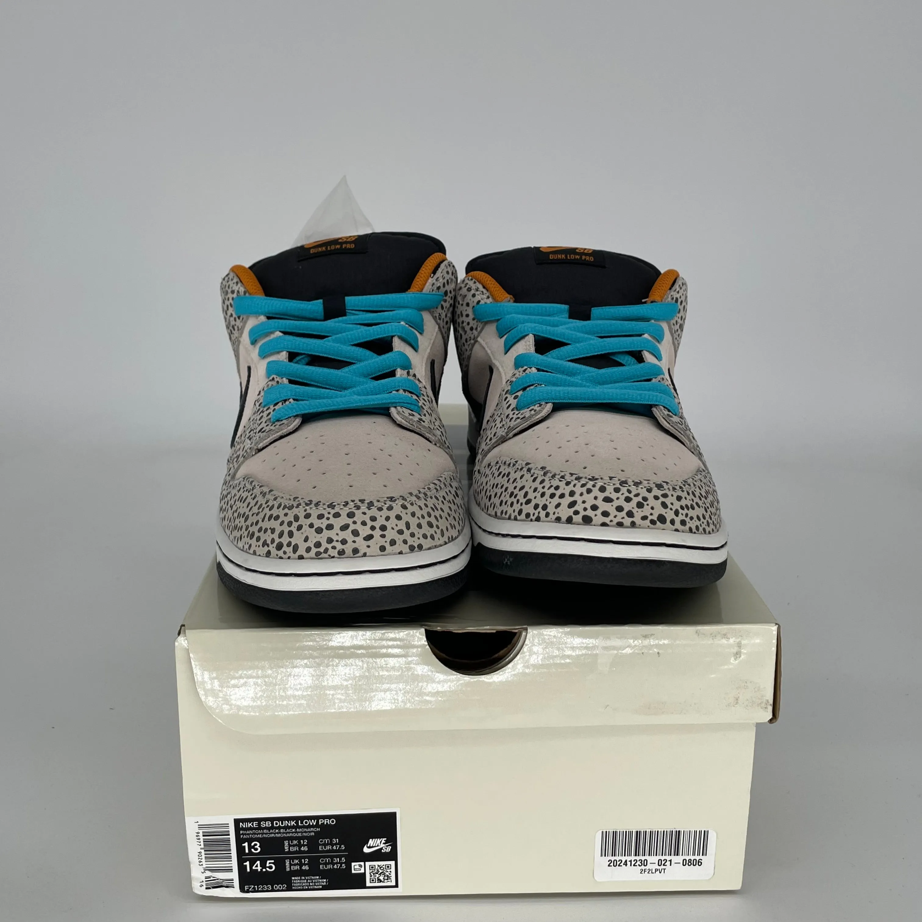 NIKE SB DUNK LOW ELECTRIC PACK OLYMPIC SAFARI GRÖSSE 13 FZ1233-002