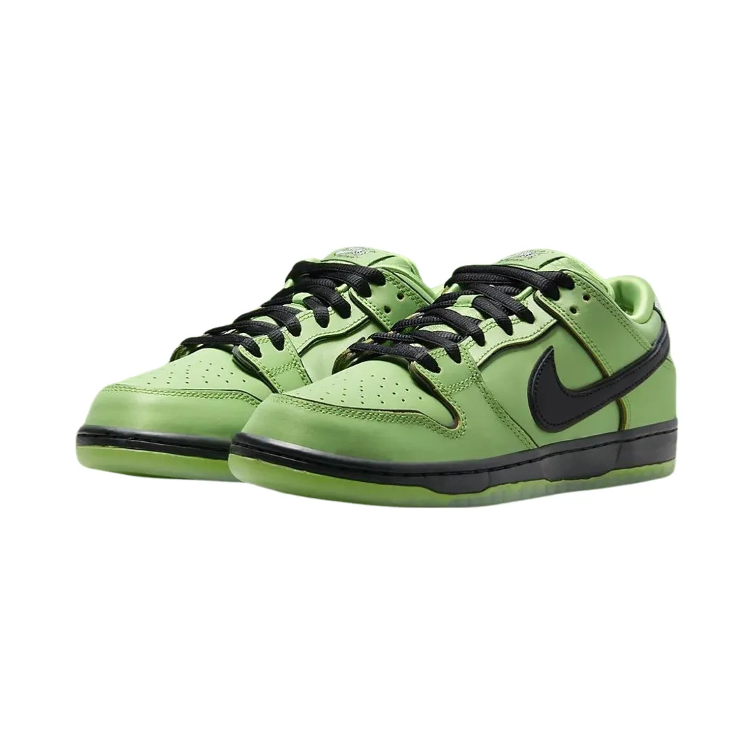 Nike SB Dunk Low Pro QS Powerpuff Girls Buttercup Bösartiges Grün Schwarzer Lotus Rosa Nike Dunk