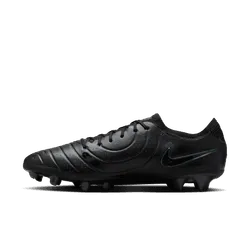 Nike Tiempo Legend 10 Elite FG Fußballschuhe für festen Untergrund - Schwarz/Schwarz tiefes Dschungelgrün