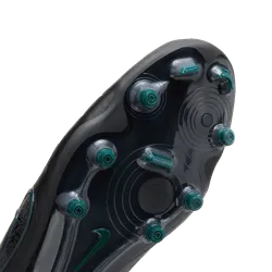 Nike Tiempo Legend 10 Elite FG Fußballschuhe für festen Untergrund - Schwarz/Schwarz tiefes Dschungelgrün