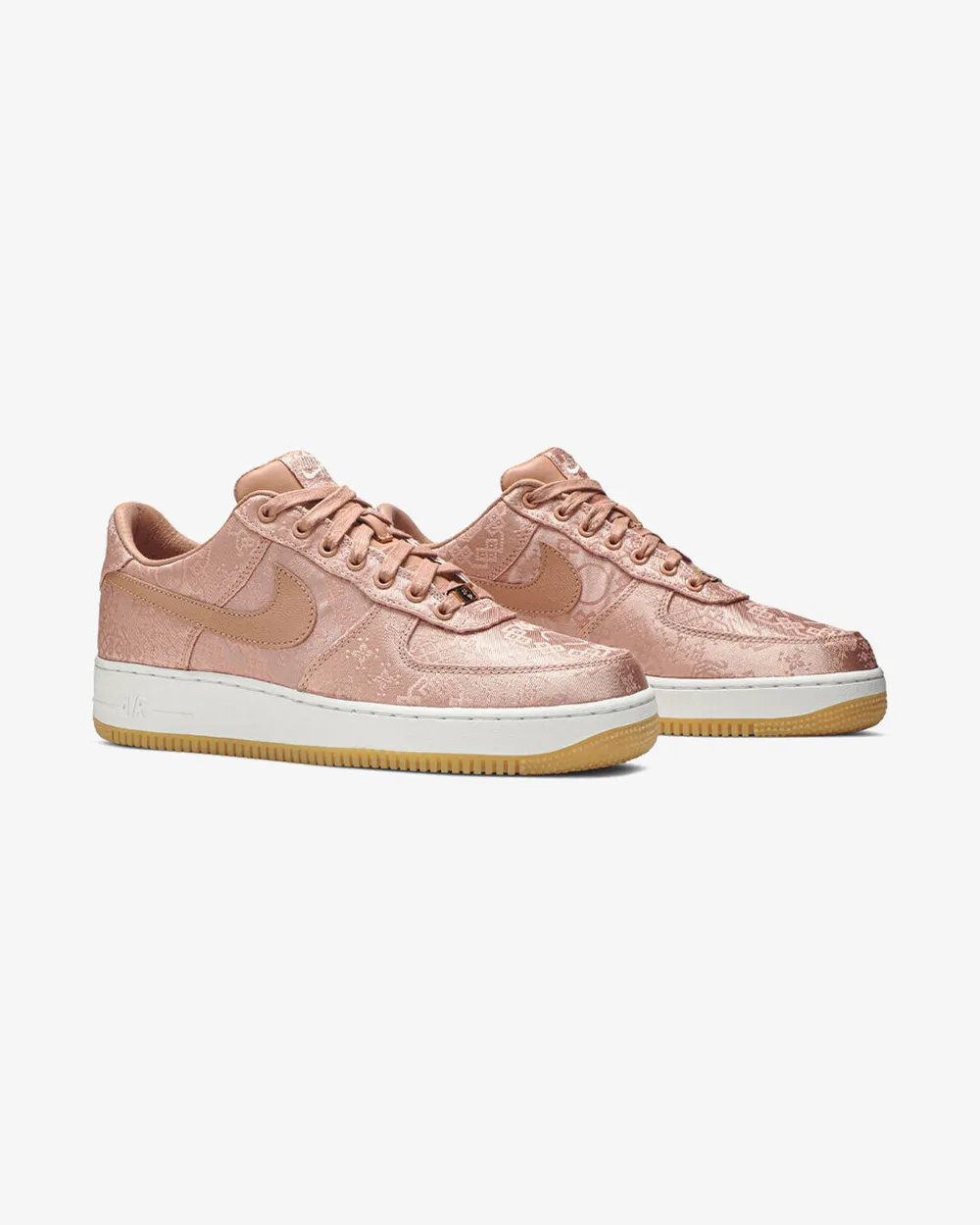 NIKE X CLOT AIR FORCE1 ROSÉGOLD SEIDE
