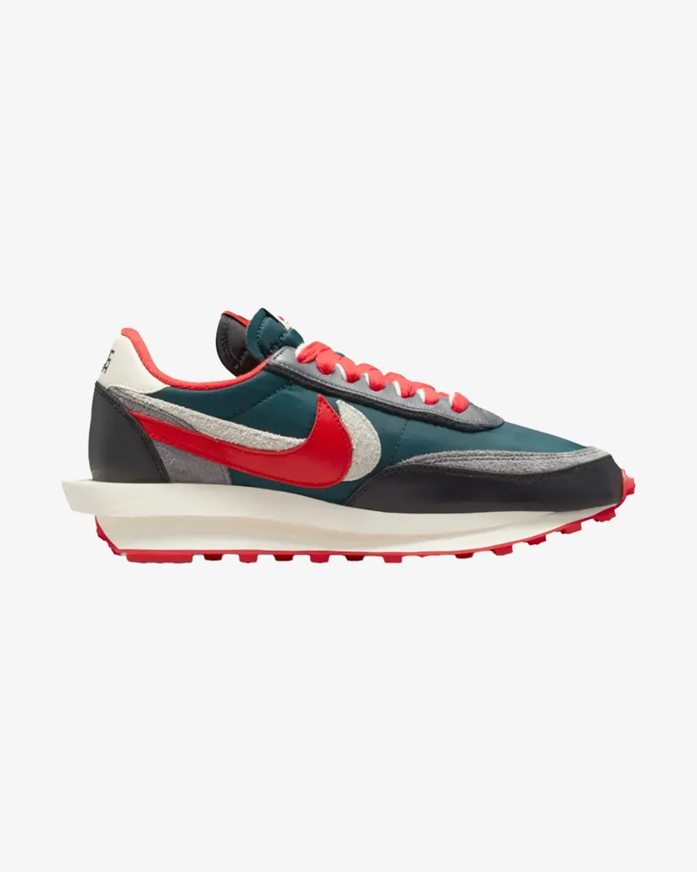 NIKE X SACAI LD WAFFLE UNDERCOVER MITTERNACHTSFICHTE UNIVERSITÄTSROT