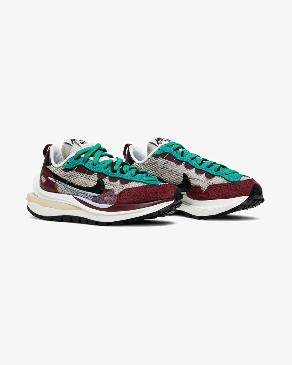 NIKE X SACAI VAPORWAFFLE VILLIAN ROT NEPTUNGRÜN (NEU)