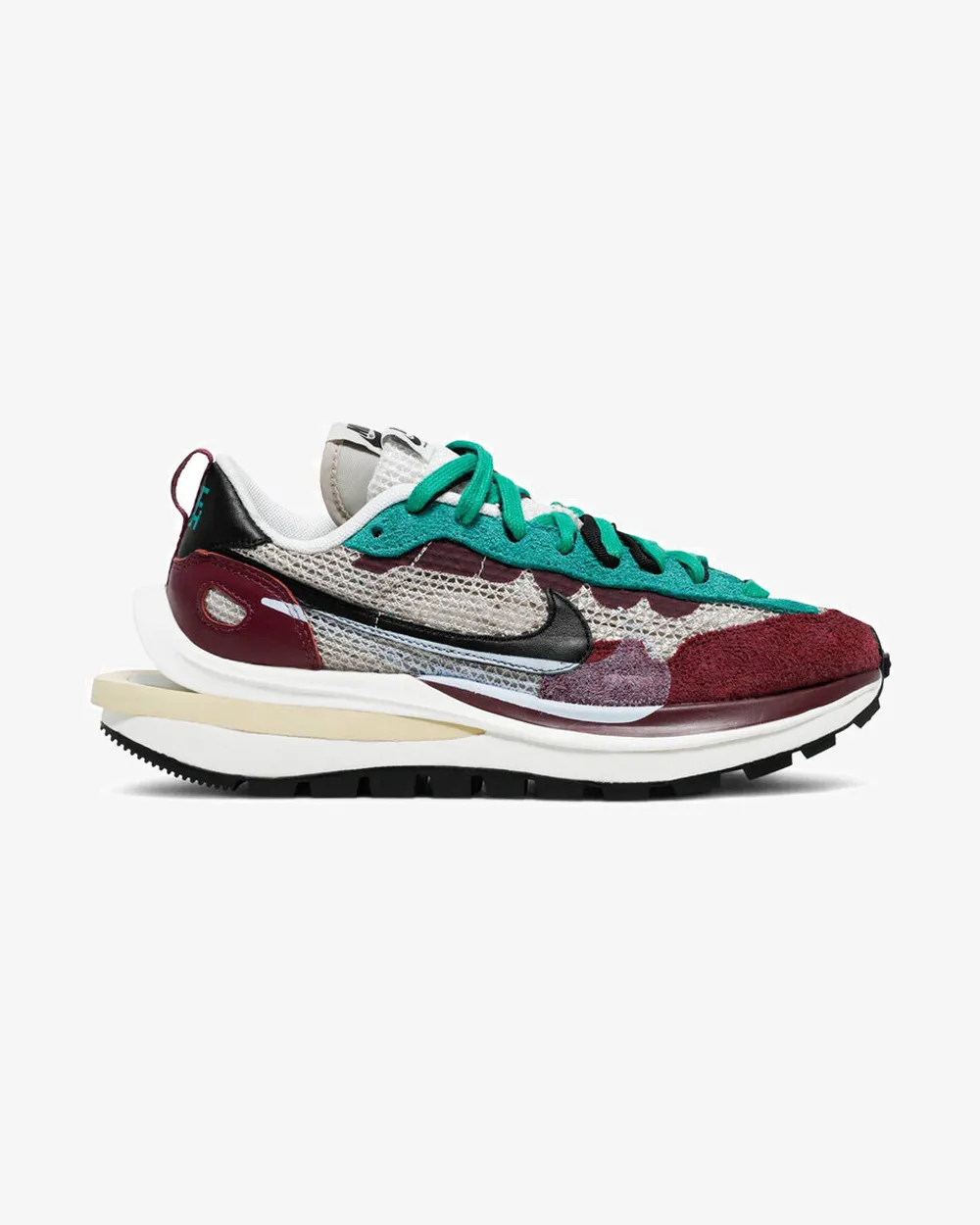NIKE X SACAI VAPORWAFFLE VILLIAN ROT NEPTUNGRÜN (NEU)