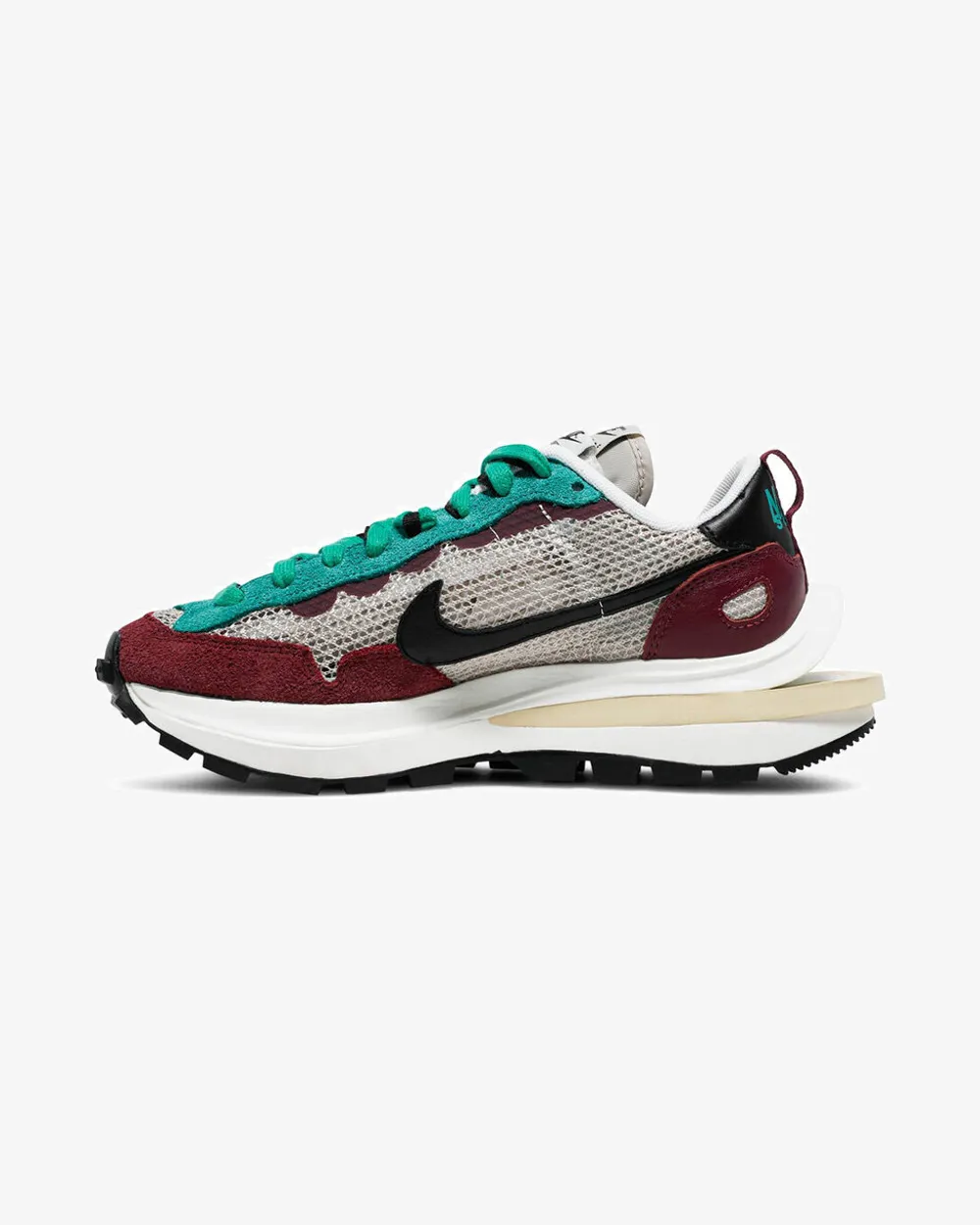 NIKE X SACAI VAPORWAFFLE VILLIAN ROT NEPTUNGRÜN (NEU)