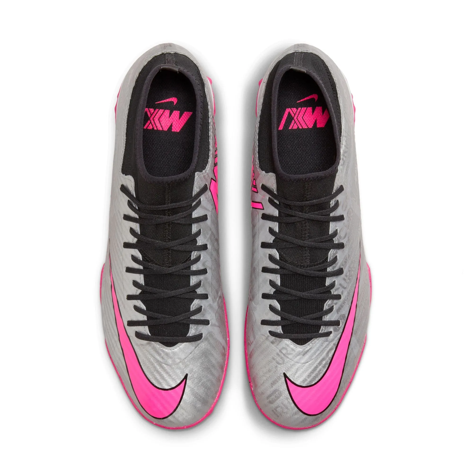 Nike Zoom Mercurial Superfly 9 Academy XXV TF Fußballschuhe für Kunstrasen - Metallisches Silber/Hyper Pink