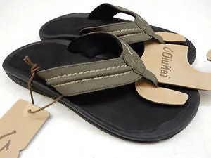 Olukai Herren Hokua Kona Schwarz Sandale