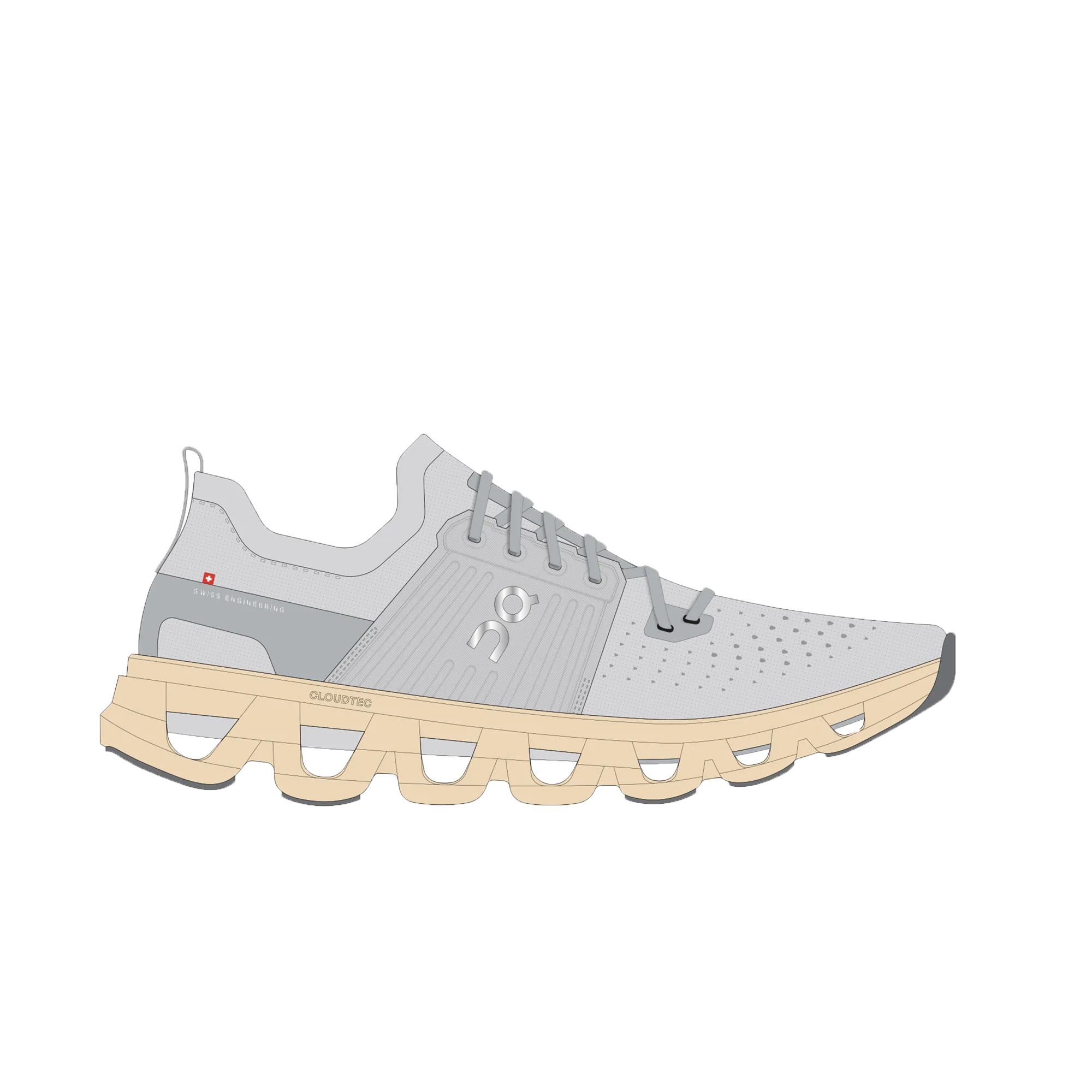 On Women's Cloudswift 4 Schuhe - Frost / Blonde On Cloud Schuhe