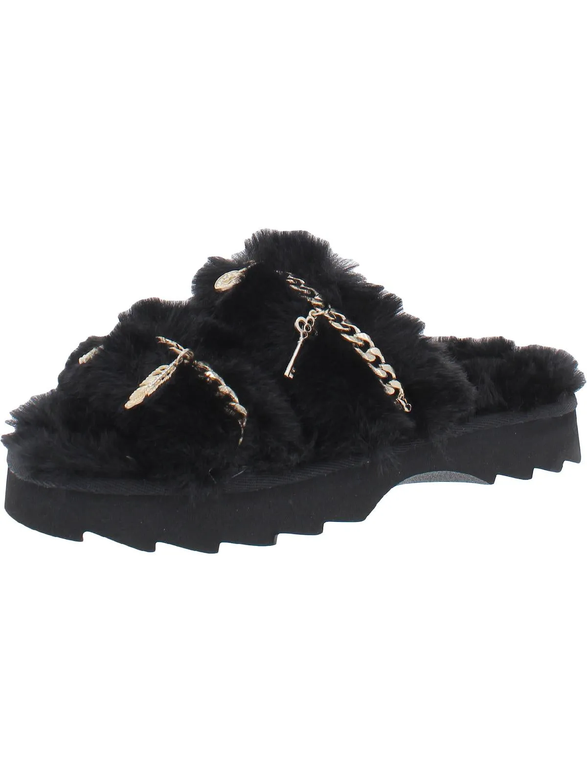Paiygef Damen Faux-Fur Schlupf-Sandalen Ecco Schuhe