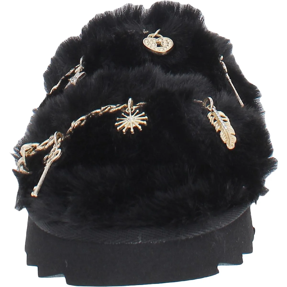 Paiygef Damen Faux-Fur Schlupf-Sandalen Ecco Schuhe