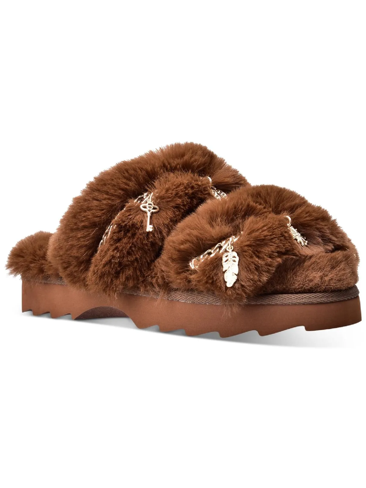 Paiygef Damen Faux-Fur Schlupf-Sandalen Ecco Schuhe