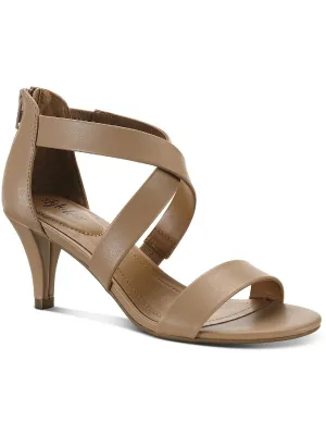Paysonn Damen Criss-Cross Front Offene Zehen Kitten Heels Ecco Schuhe
