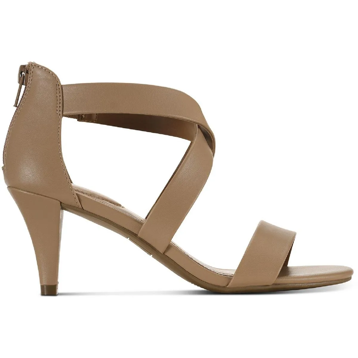 Paysonn Damen Criss-Cross Front Offene Zehen Kitten Heels Ecco Schuhe