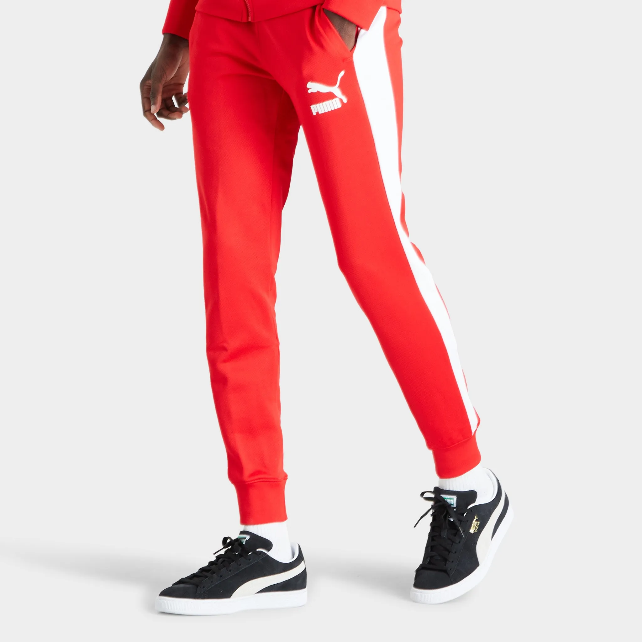 Puma Iconische T7 Jogginghose PT / High Risk Rote Puma Schuhe
