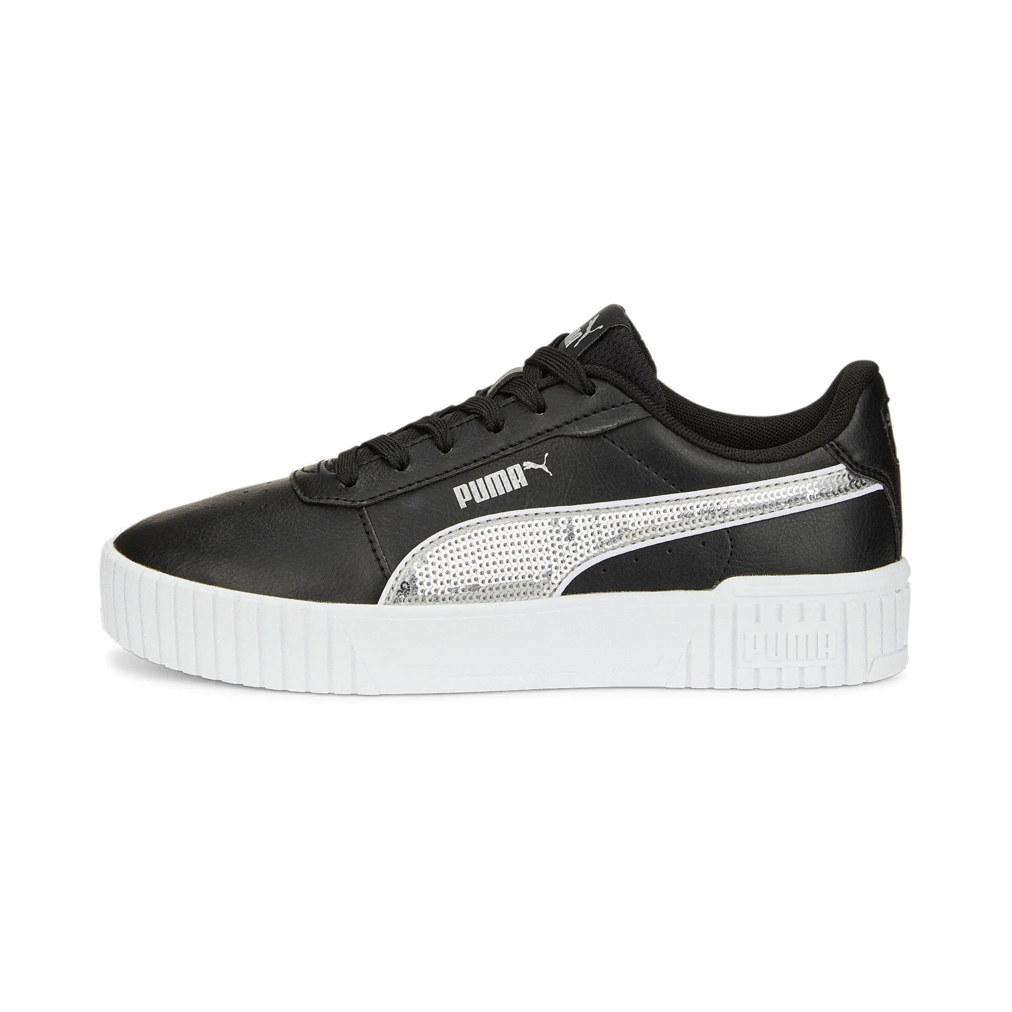 PUMA Junior Mädchen Carina 2.0 Glitzer Sneakers Große Hey Dude Schuhe