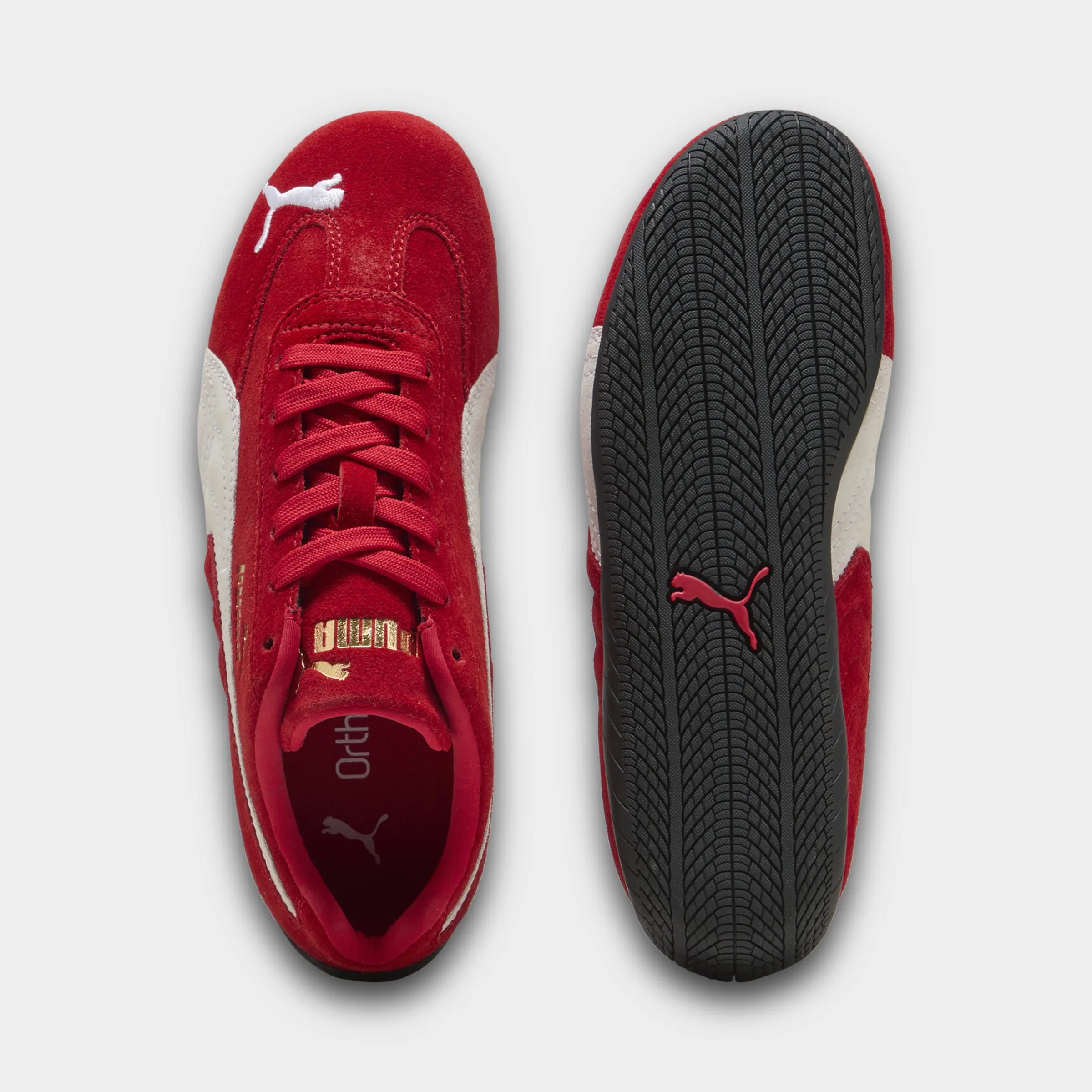 Puma Juniors' Speedcat Schuhe in Rot / Weiß