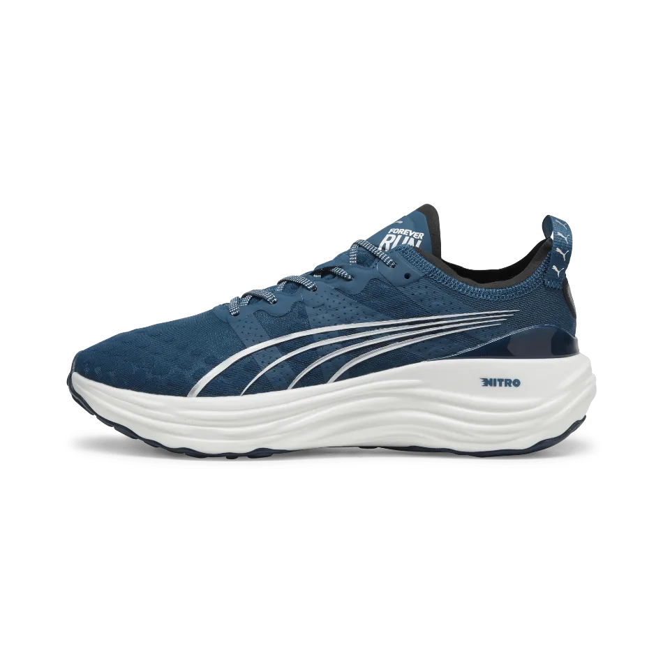 Puma Herren ForeverRun Nitro Laufschuhe in Ozean Tropic-Puma Weiß SS24