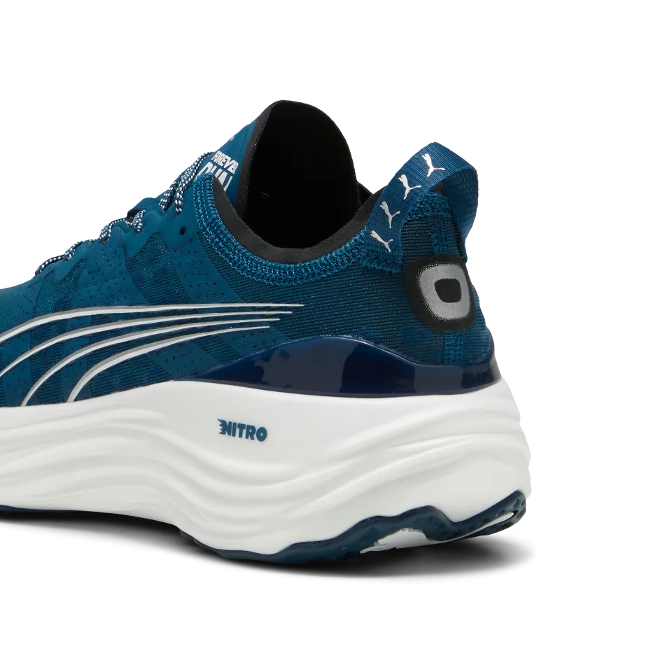 Puma Herren ForeverRun Nitro Laufschuhe in Ozean Tropic-Puma Weiß SS24