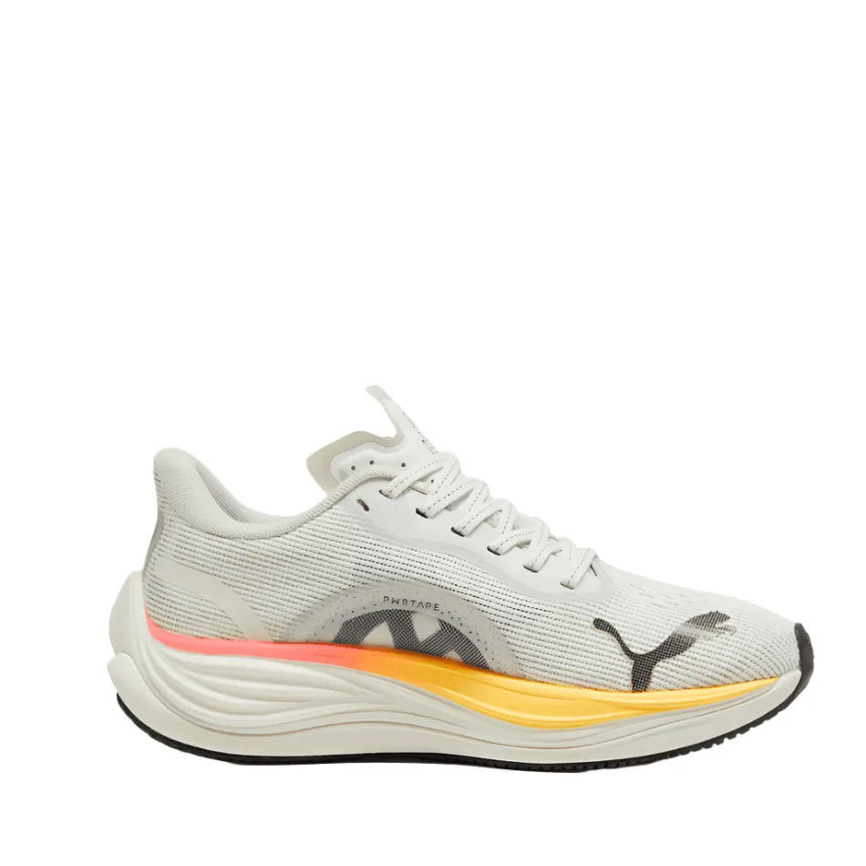 Puma Velocity Nitro 3 Damen Laufschuhe Dampfgrau Sonnenstrom-Sonnenuntergangsglühen - AW24