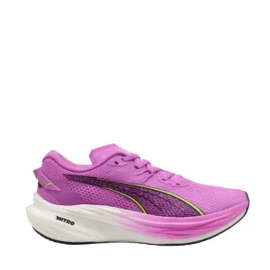 Puma Damen Deviate NITRO 3 Laufschuhe in Reines Magenta/Gelbe Warnung/Puma Weiß SS25