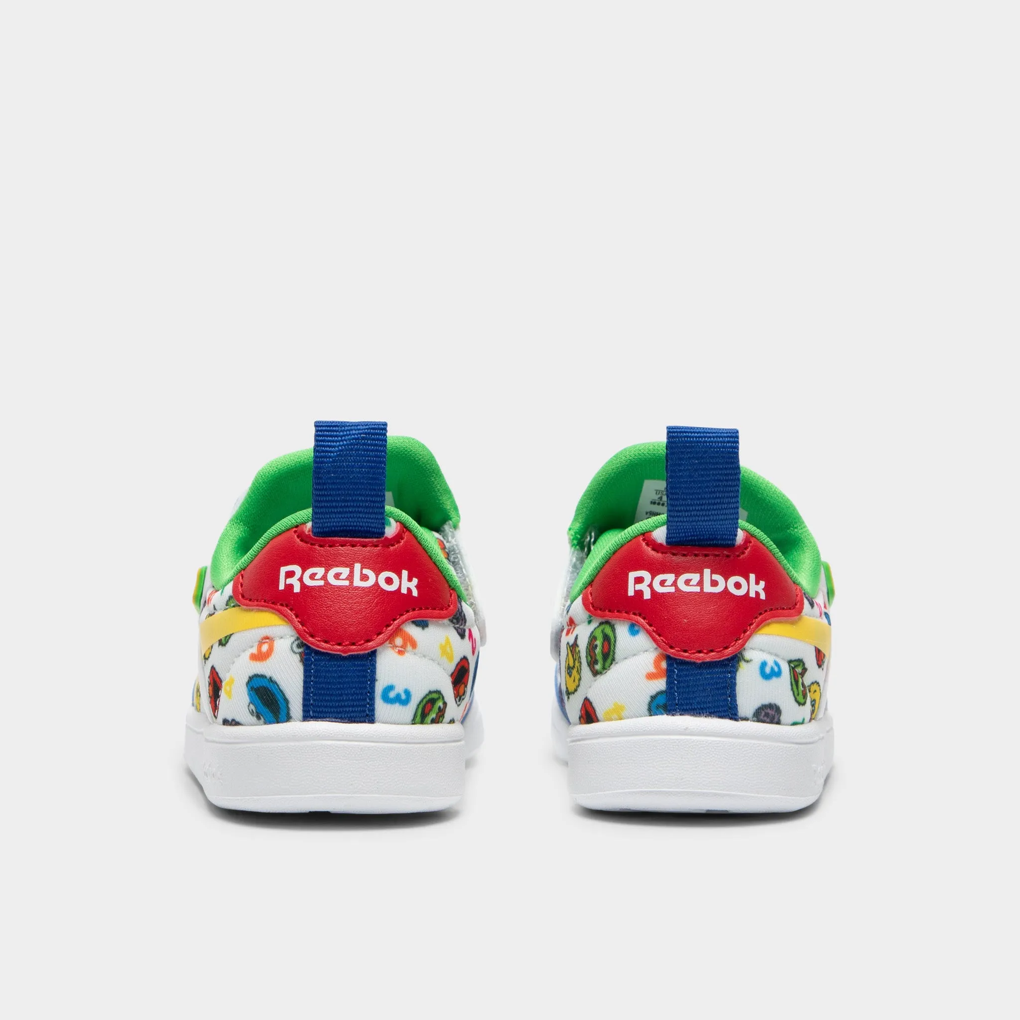 Reebok x Sesame Street Kleinkinder Club C Schlupfschuh Weiß / Gelb - Grün Reebok Schuhe