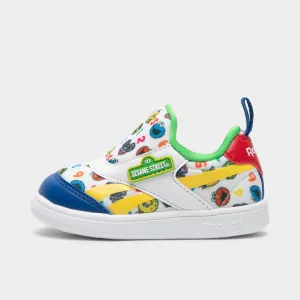 Reebok x Sesame Street Kleinkinder Club C Schlupfschuh Weiß / Gelb - Grün Reebok Schuhe