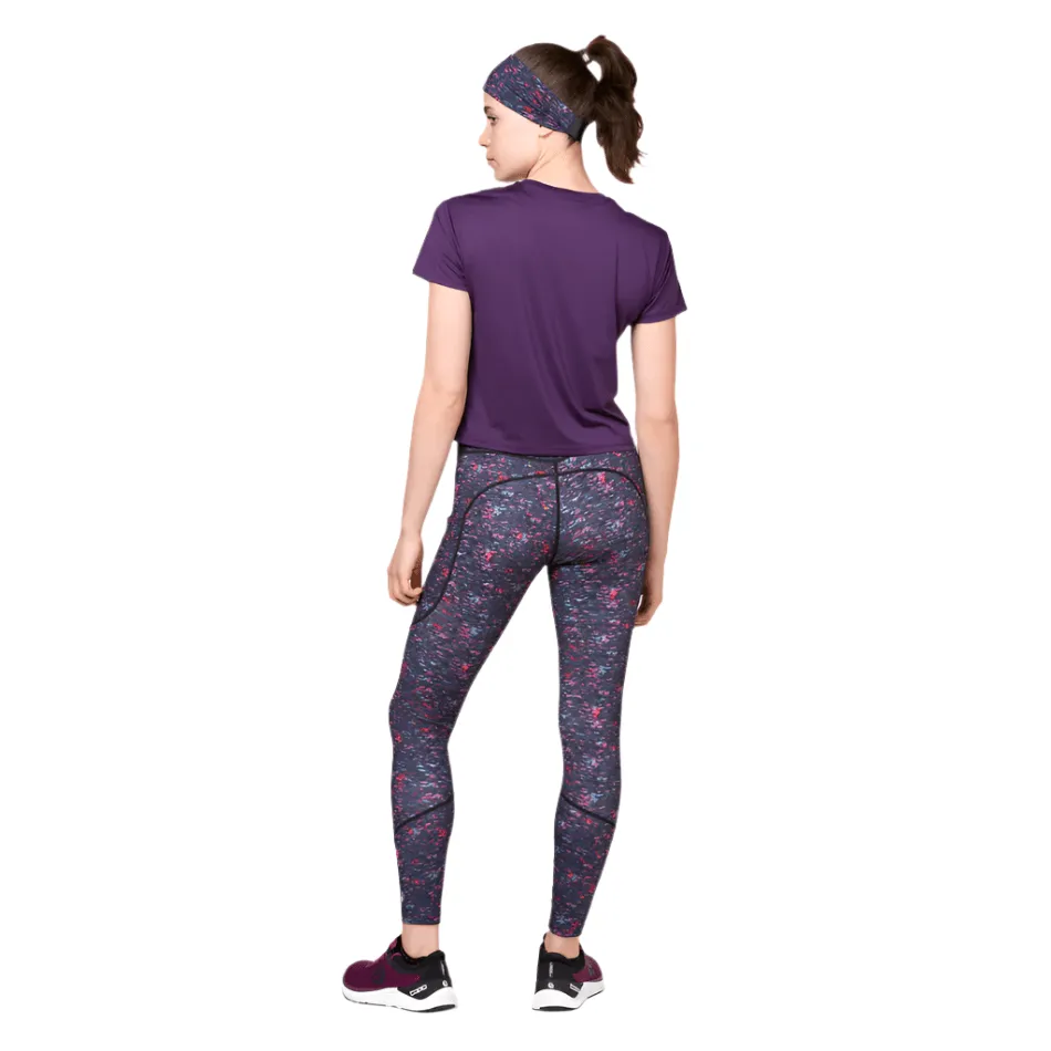Ronhill Damen Tech Crop Tight in Damson Raindrops SS25