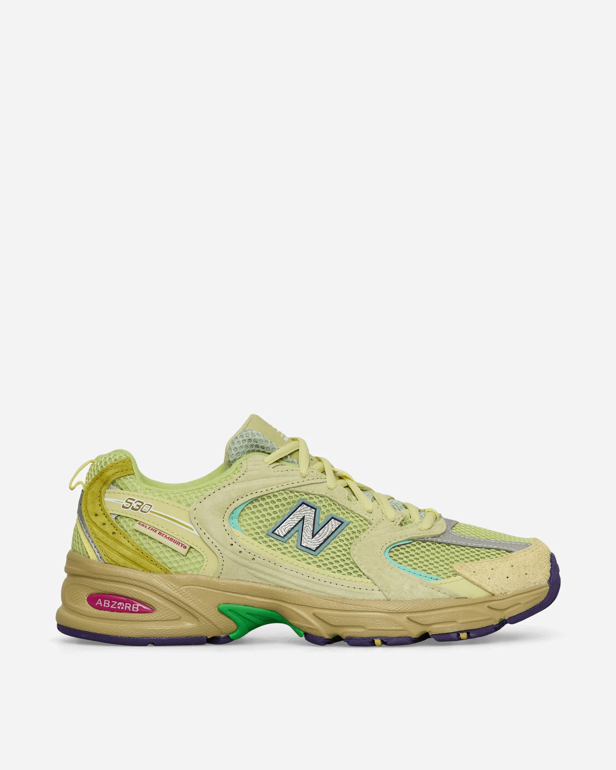 Salehe Brembury 530 Sneakers Staubgelb / Selleriegrün