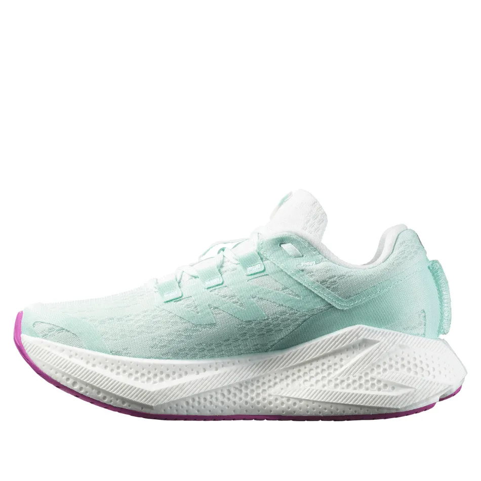 Salomon Damen Aeroglide 3 Laufschuhe in Bay/Weiß/Weidenröschen SS25
