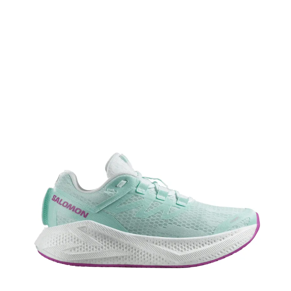 Salomon Damen Aeroglide 3 Laufschuhe in Bay/Weiß/Weidenröschen SS25