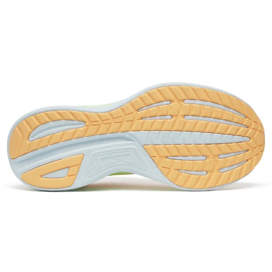 Saucony Damen Ride 18 Laufschuhe in Pfirsich/Sonnig SS25