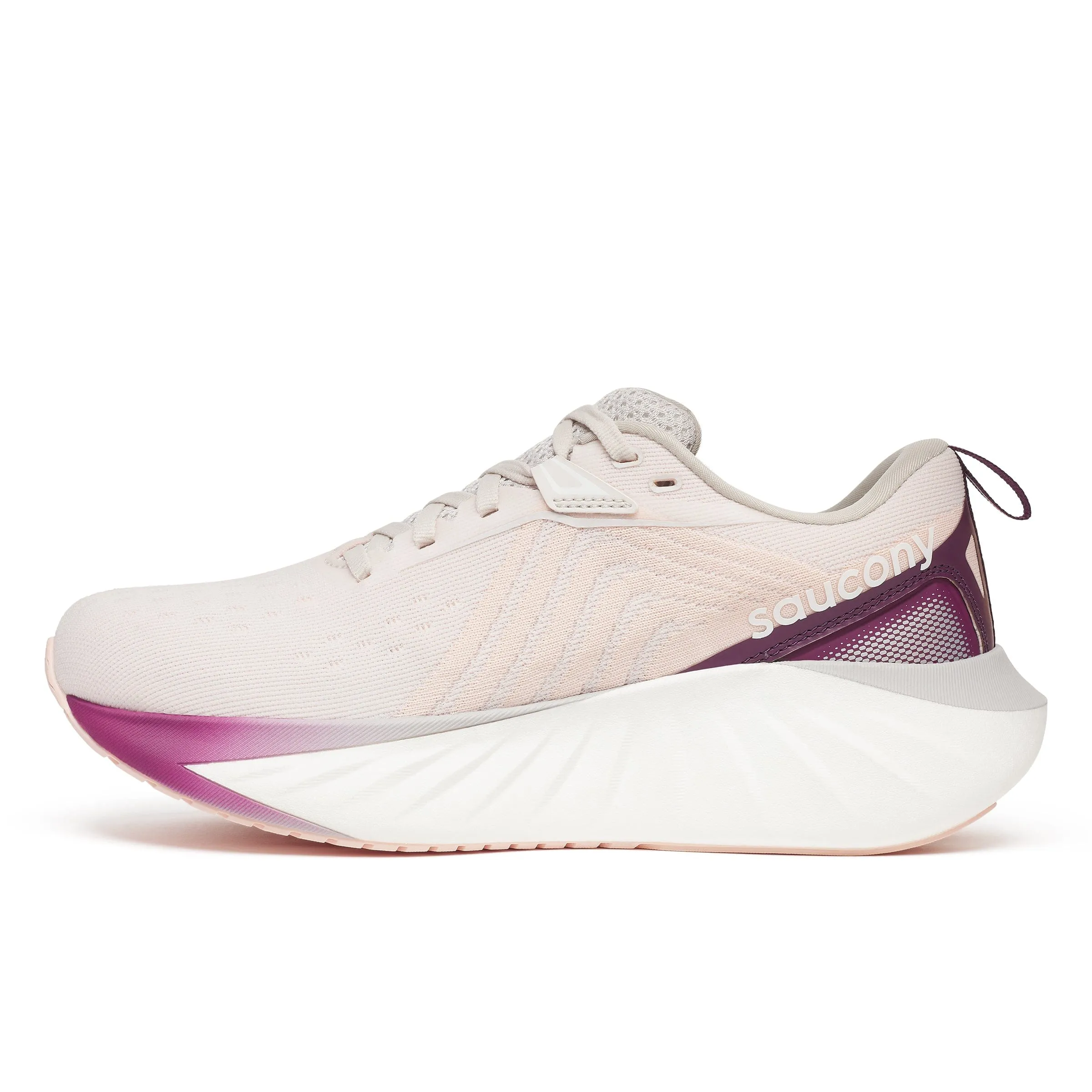 Saucony Damen Triumph 22 Laufschuhe in Mond/Aubergine AW24