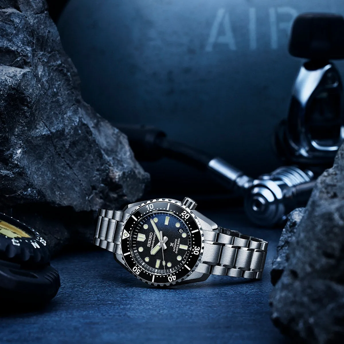 Seiko Uhren Seiko Prospex 1968 Taucheruhren Neuinterpretation 300m Hochkontrast Schwarze Uhr
