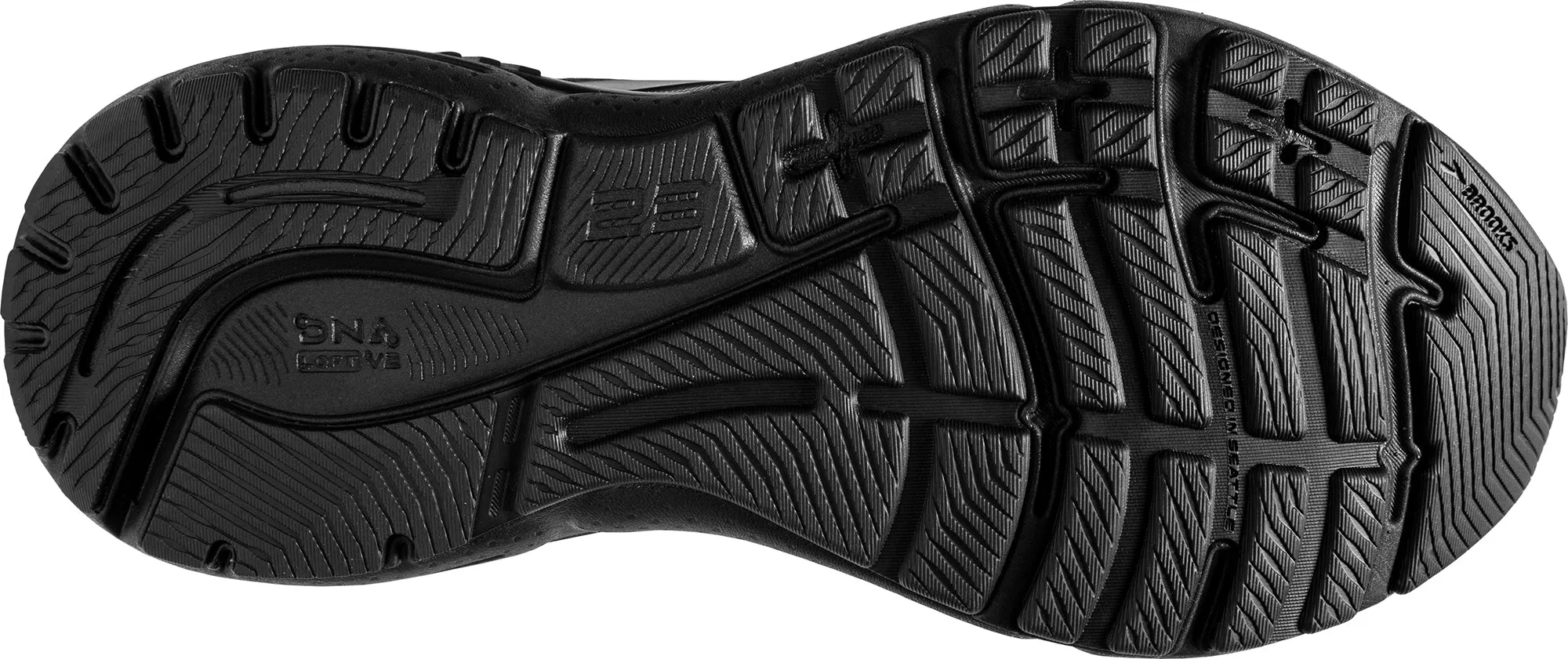 Schuhe Brooks Brooks Adrenaline GTS 23 WEITE PASSFORM Damen Laufschuhe - Schwarz