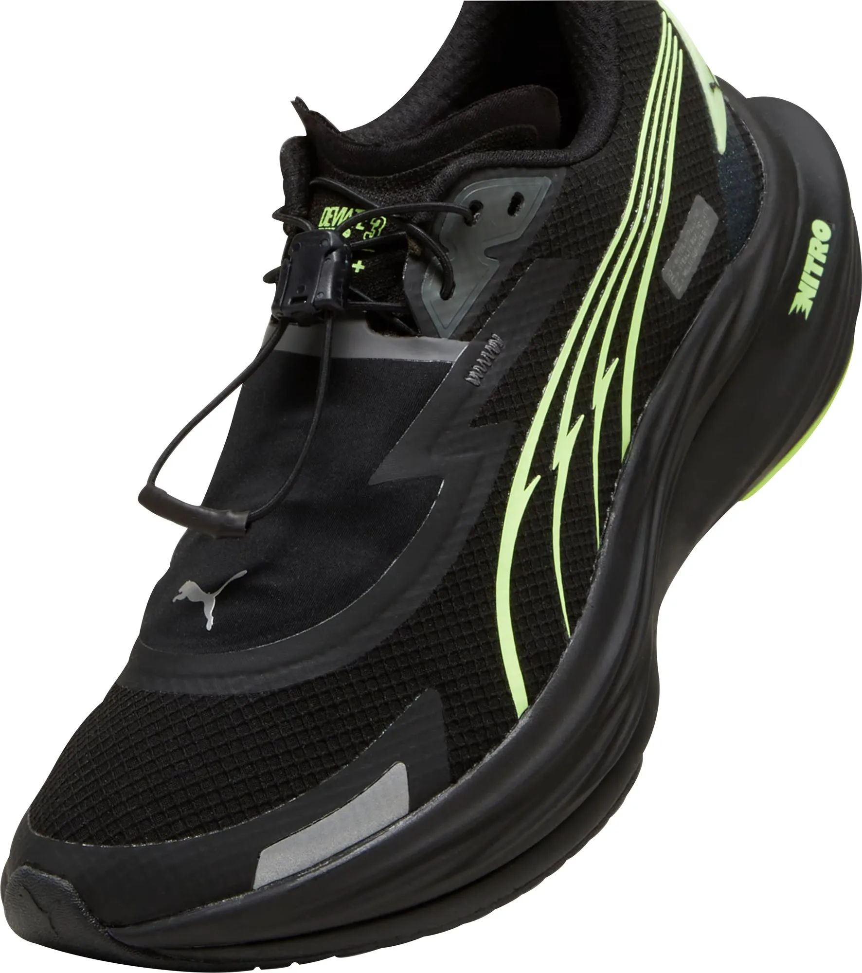 Puma Deviate Nitro 3 WTR  Damen Laufschuhe - Schwarz