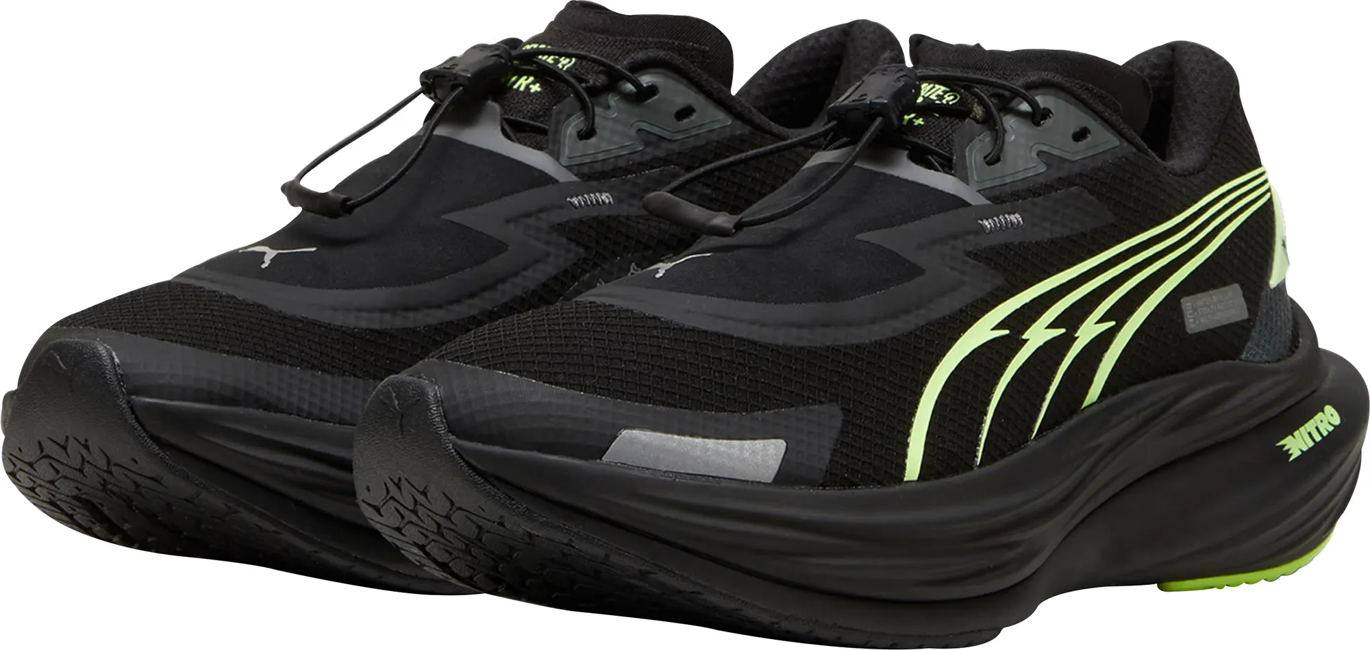 Puma Deviate Nitro 3 WTR  Damen Laufschuhe - Schwarz