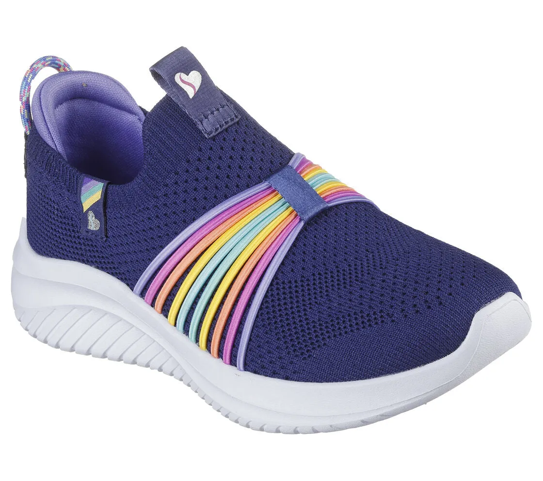 Skechers Kinder-Schuhe Ulta Flex 3.0 - Regenbogen-Geschwindigkeit