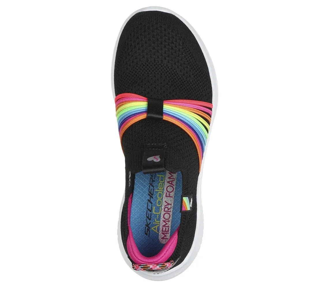 Skechers Kinder-Schuhe Ulta Flex 3.0 - Regenbogen-Geschwindigkeit