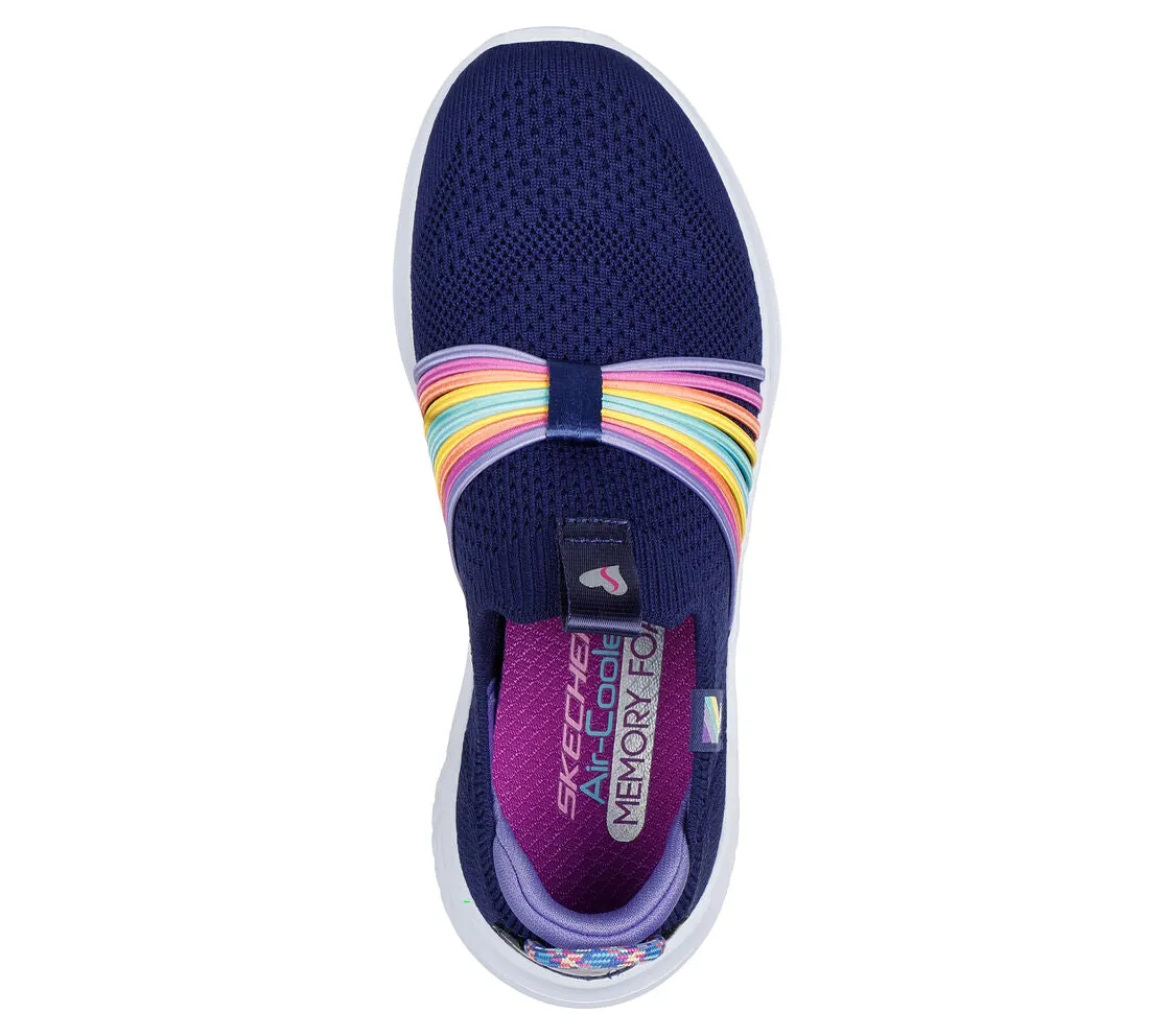 Skechers Kinder-Schuhe Ulta Flex 3.0 - Regenbogen-Geschwindigkeit