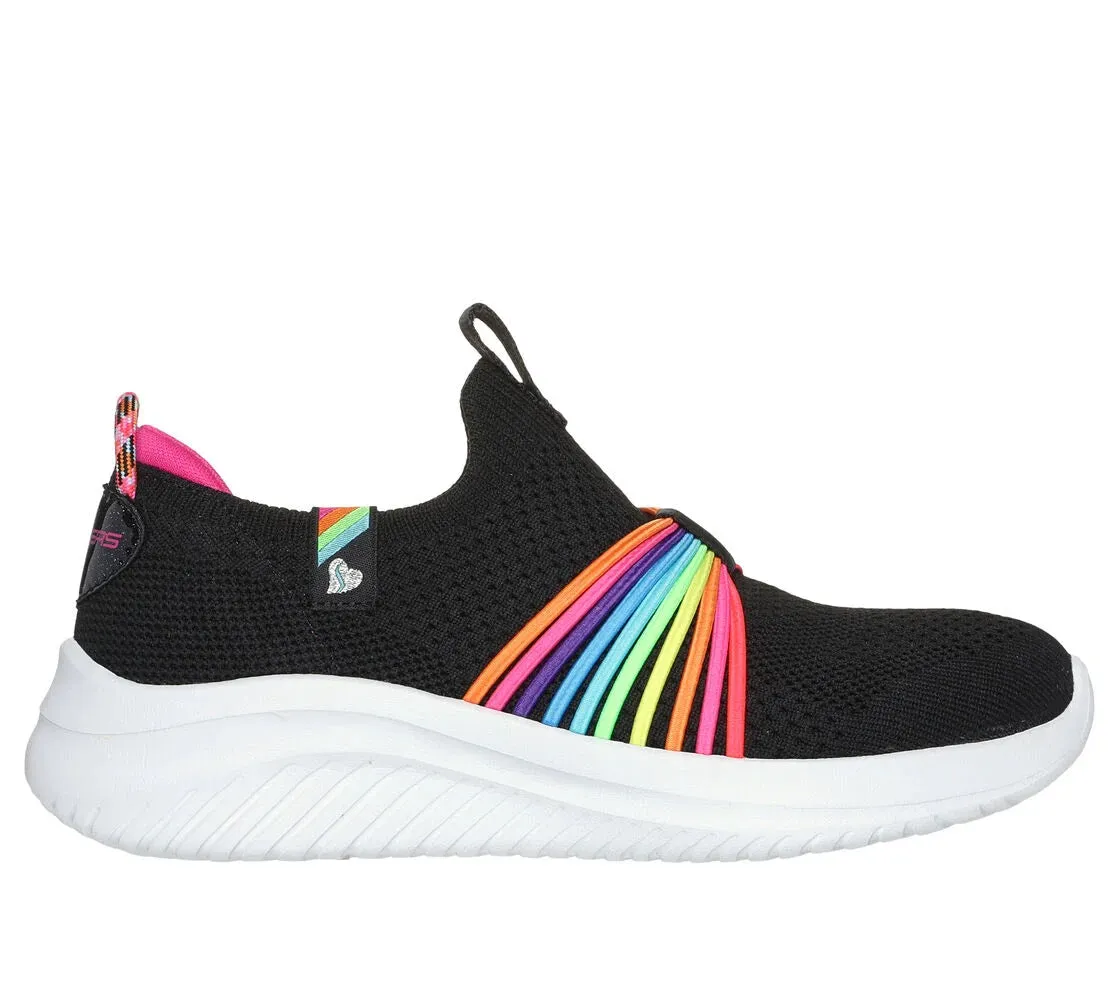 Skechers Kinder-Schuhe Ulta Flex 3.0 - Regenbogen-Geschwindigkeit