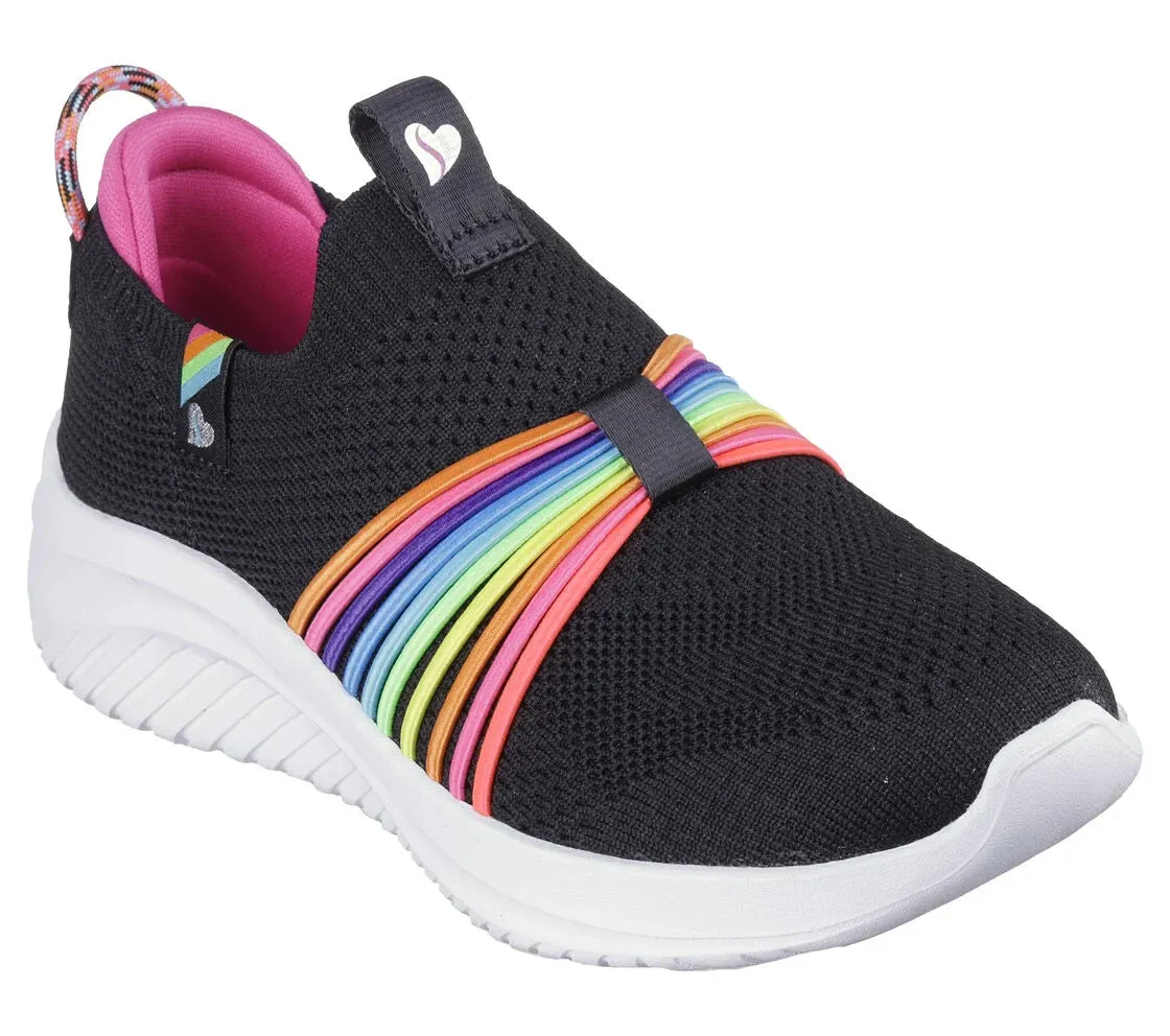 Skechers Kinder-Schuhe Ulta Flex 3.0 - Regenbogen-Geschwindigkeit