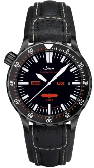 Sinn UX S GSG 9 EZM 2B Armbanduhr mit Lederband