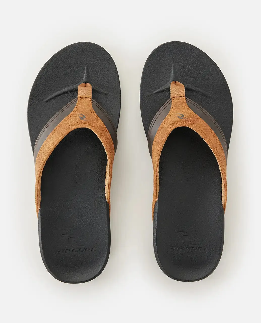 Soft Top Flip Flops in Schwarz & Braun